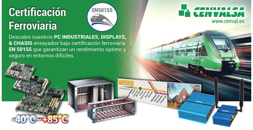 Nuestros productos con CERTIFICACIÓN FERROVIARIA