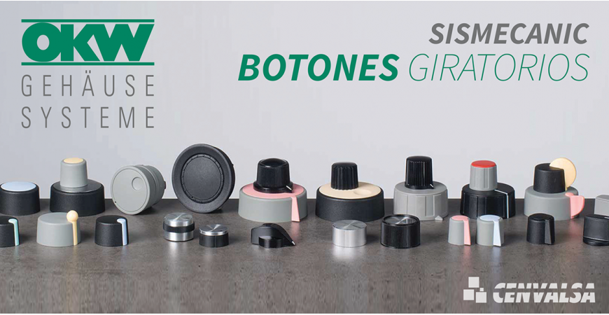 OKW: Amplia línea de botones para todo tipo de usos