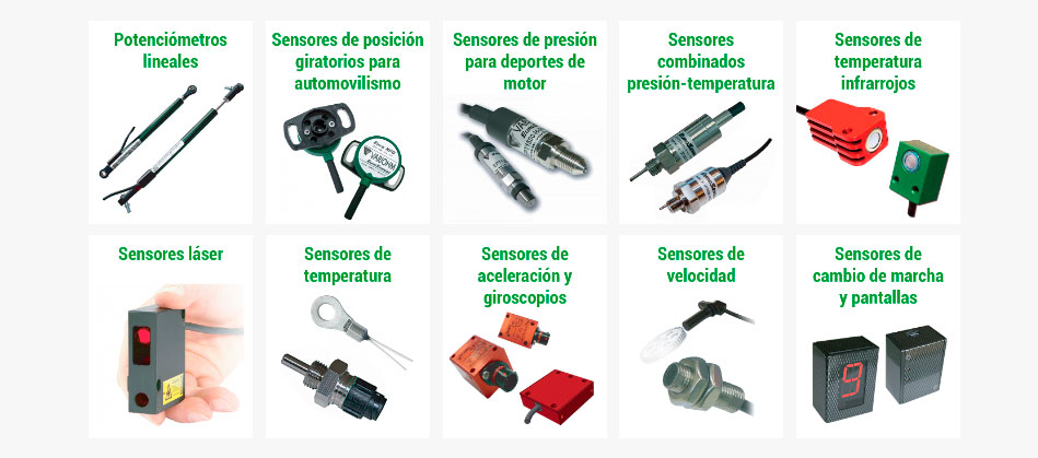 Sensores para deportes de motor en CENVALSA