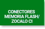 Conectores memoria flash / zócalos CI