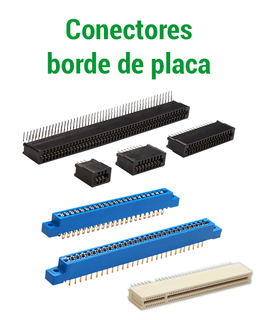 Conectores borde de placa