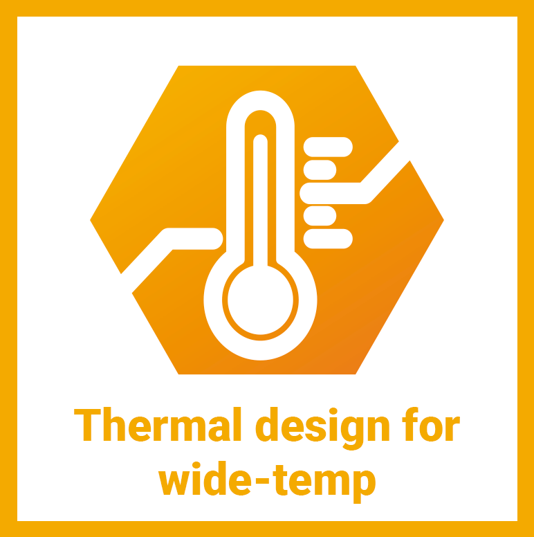 Thermal design for wide temperature