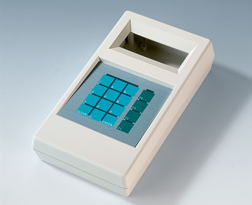 Cajas para aparatos de medición con teclado de membrana
