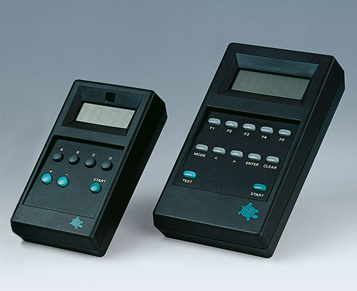Cajas para aparatos de medición con botones y pantalla